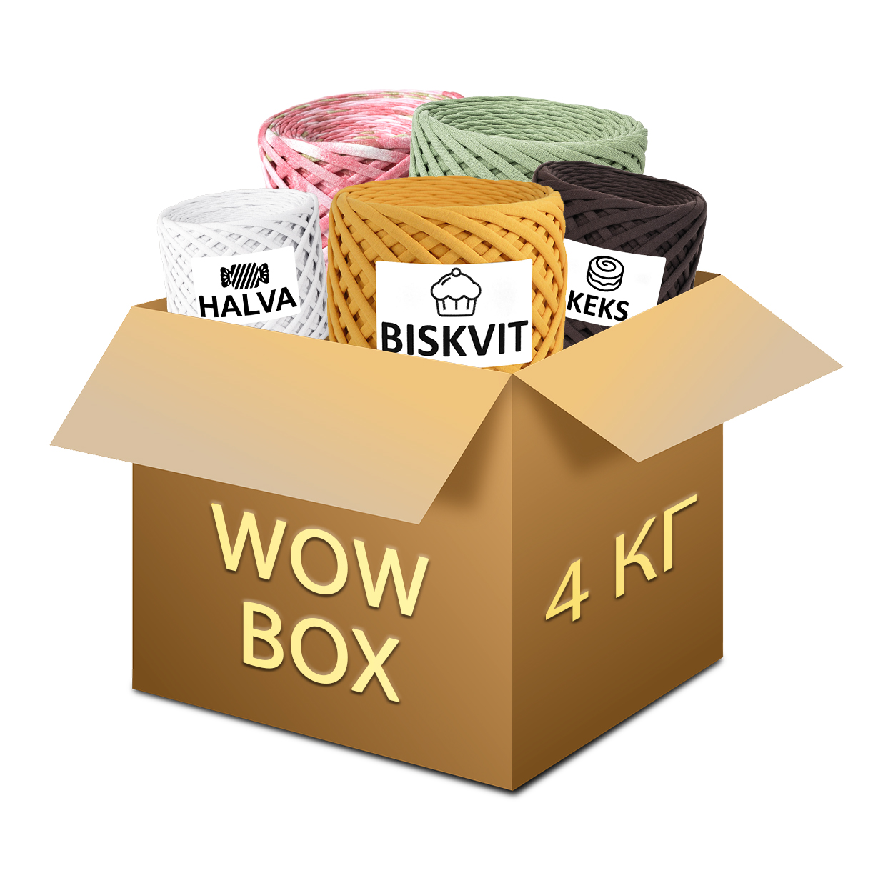 Wow Box - трикотажные мотки 4 кг
